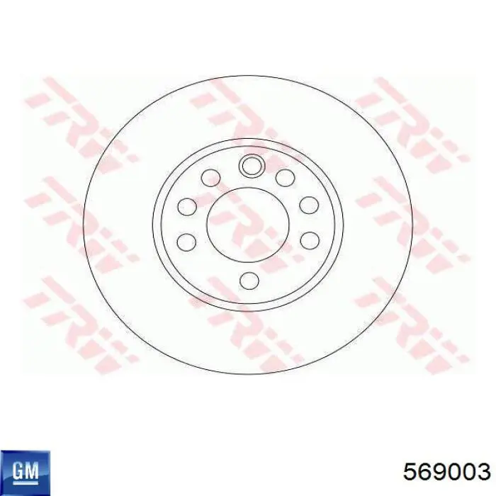 Гальмівні диски передні 569003 General Motors
