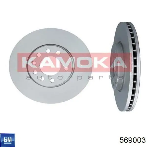 Диск переднього гальма General Motors 569003 ціна, від 38.66 USD
