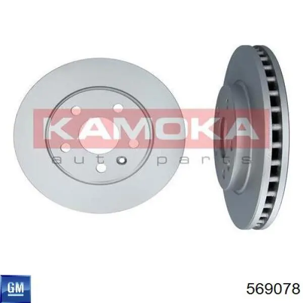 Диск гальмівний передній General Motors 569078
