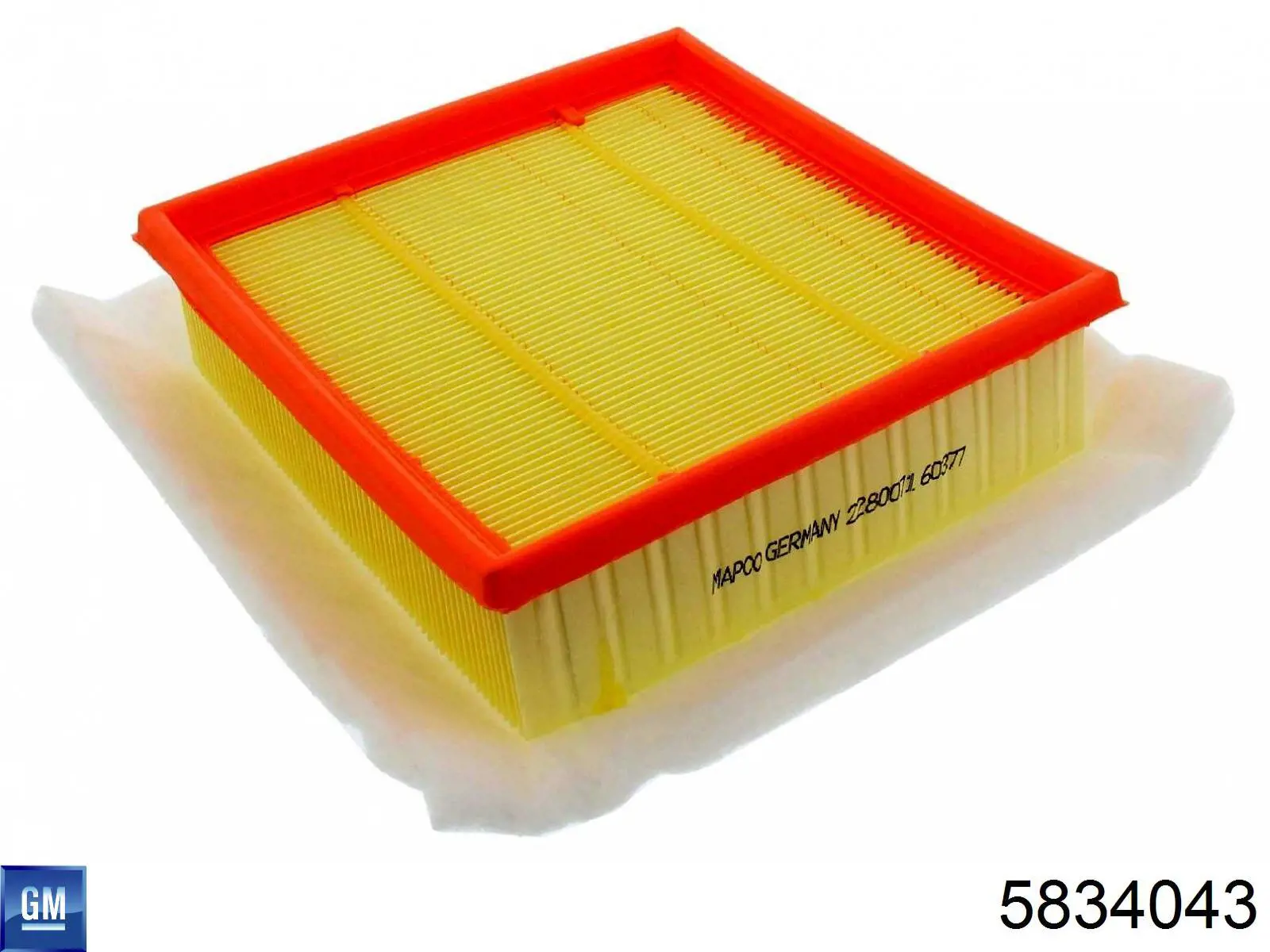 Елемент повітряного фільтра General Motors 5834043 ціна, від 6.47 USD