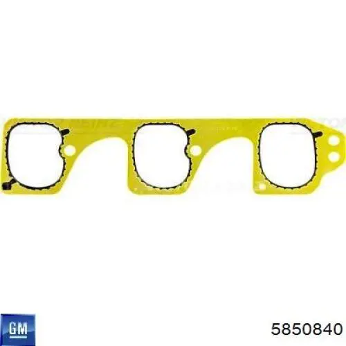 Прокладка впускного колектора, верхня General Motors 5850840 ціна, від 24.28 USD