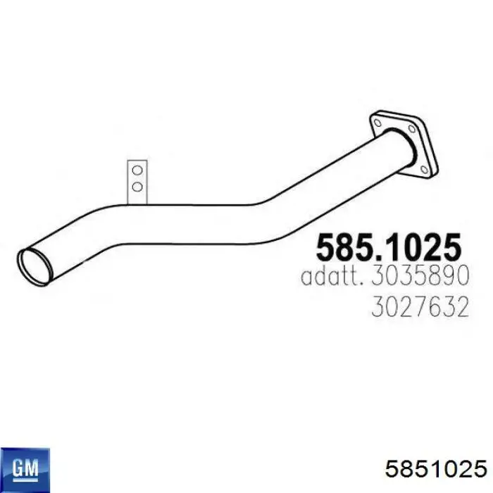 5851025 General Motors Клапан рециркуляції відпрацьованих газів EGR
