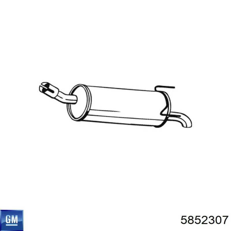 5852307 General Motors Глушилка задня