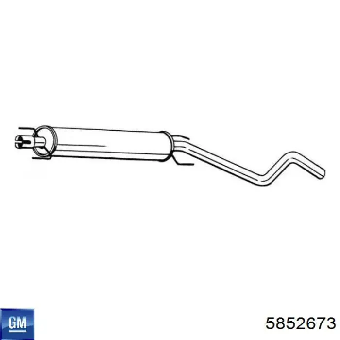 Глушник, центральна частина 5852673 General Motors