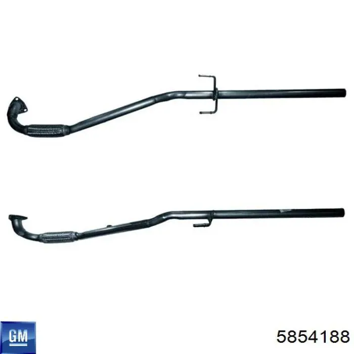 Труба приймальна (штани) глушника, передня General Motors 5854188 ціна, від 62.57 USD
