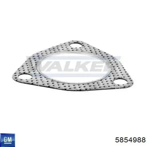 Прокладка прийомної труби глушника General Motors 5854988 ціна, від 2.14 USD