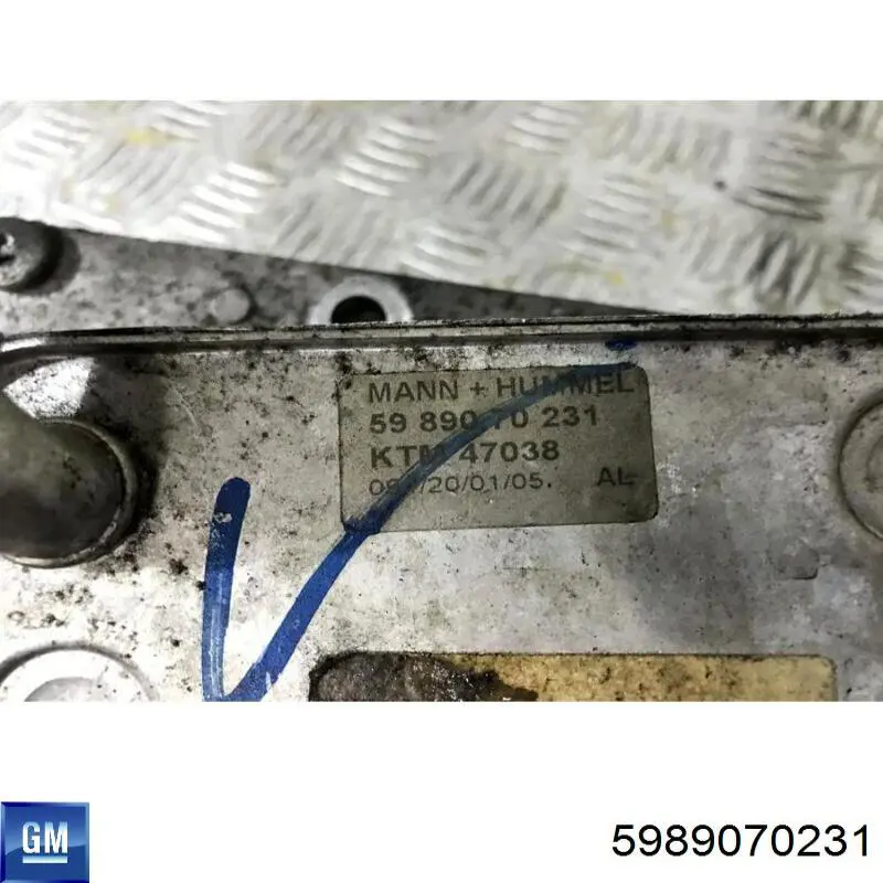 Купити 5989070231 General Motors Радіатор масляний (холодильник), під фільтром