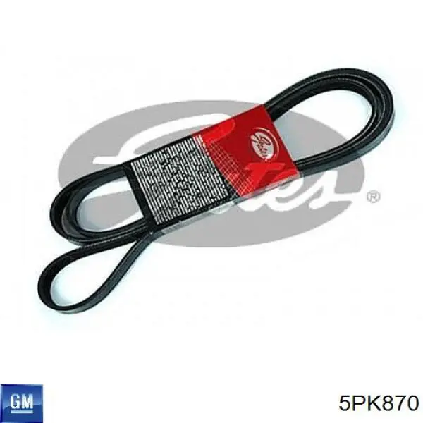 Ремінь генератора 5PK870 General Motors