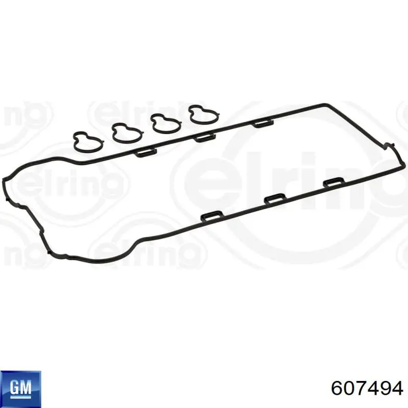 Прокладка клапанної кришки двигуна, комплект 607494 General Motors