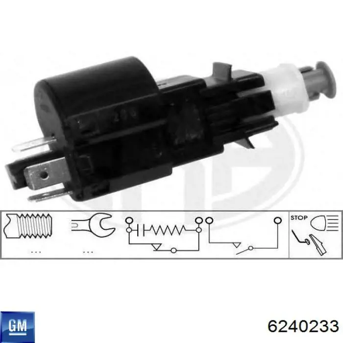 Жабка тормозу 6240233 General Motors