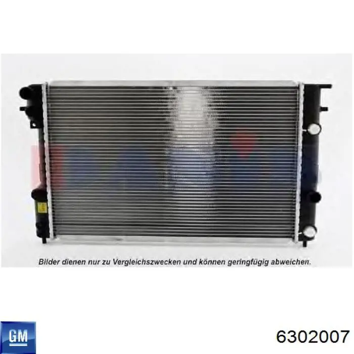 6302007 General Motors Радіатор охолодження двигуна