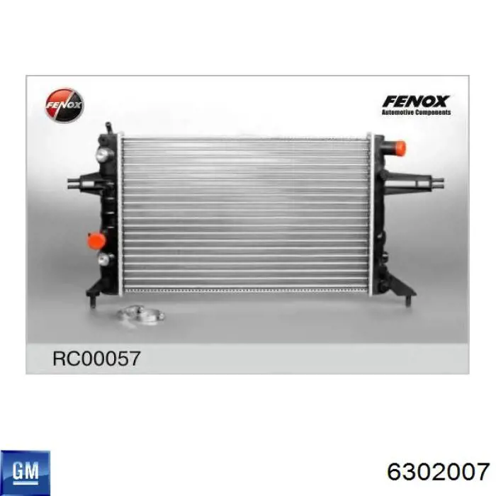 Купити 6302007 General Motors Радіатор двигуна