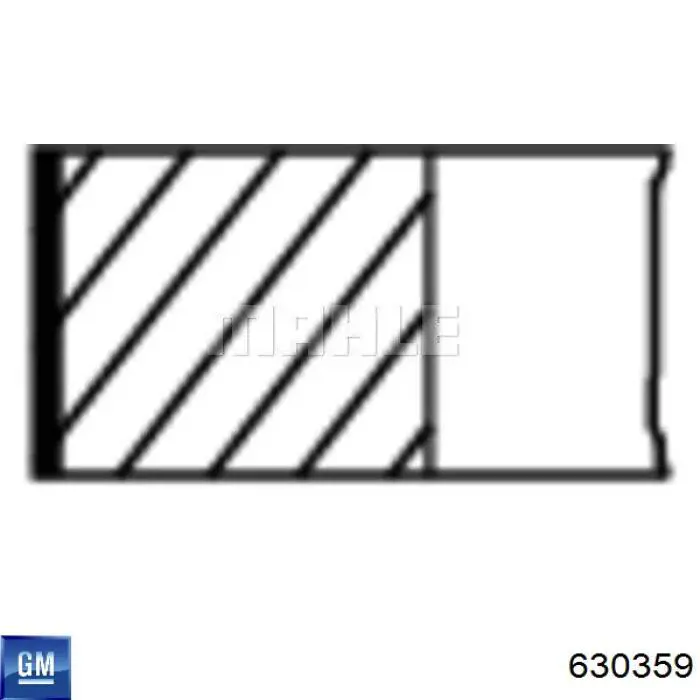 Комплект поршневих кілець на 1 циліндр, STD. ET Engineteam R1003300