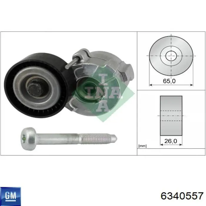 6340557 General Motors Натяжна планка поліклинового ременя