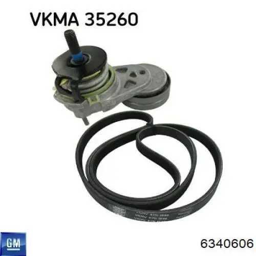 Клиновий ремінь General Motors 6340606 ціна, від 12.09 USD