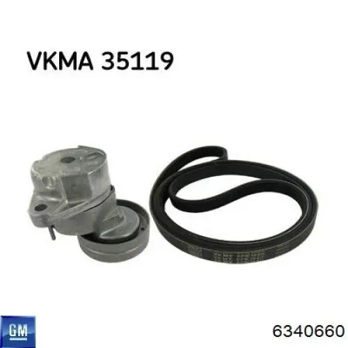 Ремінь генератора 7015075 Kamoka