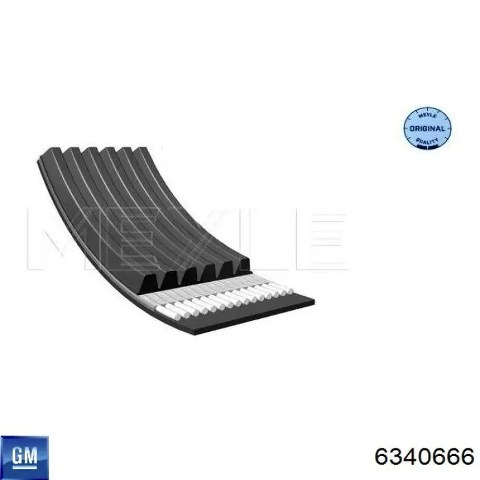 Ремінь генератора 6340674 Opel