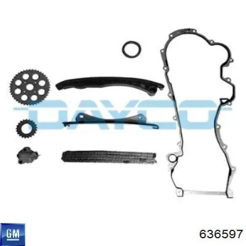 Купити 636597 Opel Комплект ланцюга ГРМ