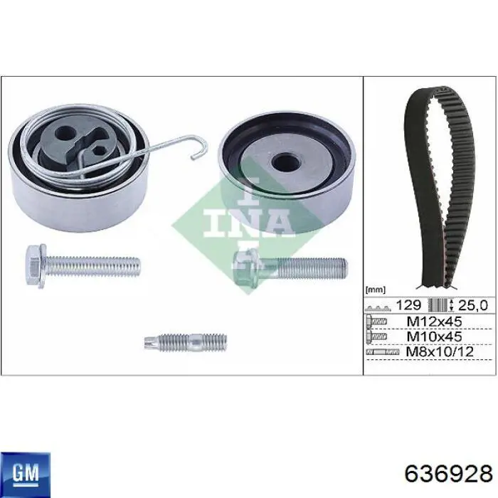 Купити 636928 General Motors Ролик паразитний ГРМ