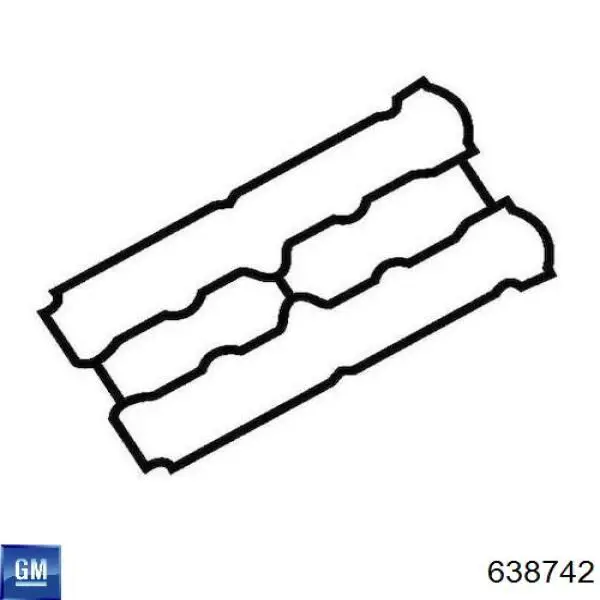 Прокладка клапанної кришки двигуна General Motors 638742 ціна, від 7.70 USD