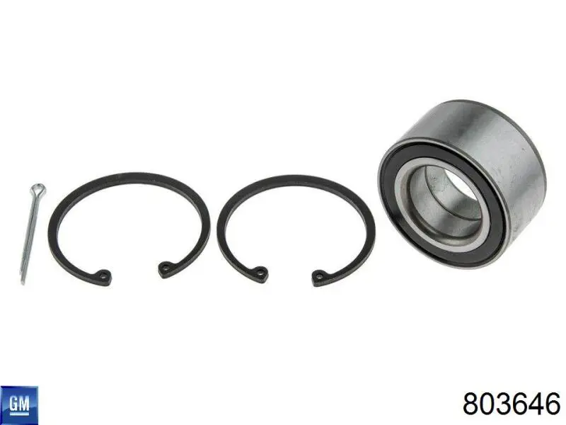 Комплект підшипник маточини передньої General Motors 803646 ціна, від 10.76 USD