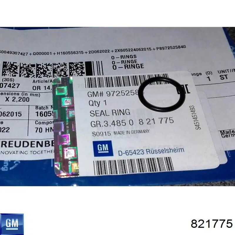 Ущільнююче кільце форсунок інжектора General Motors 821775 ціна, від 5.75 USD