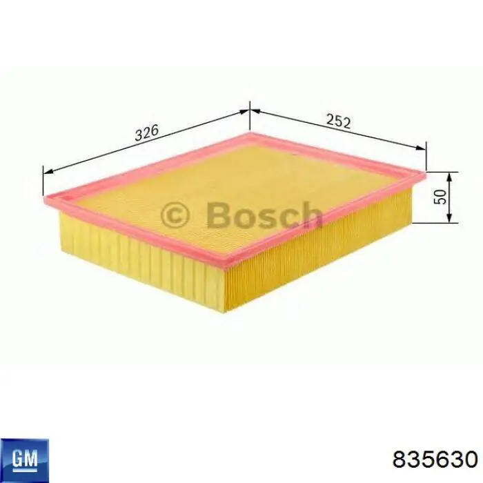 835630 General Motors Повітряний фільтр двигуна