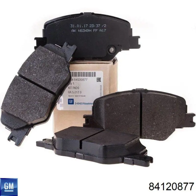 Передні тормозні колодки 84120877 General Motors