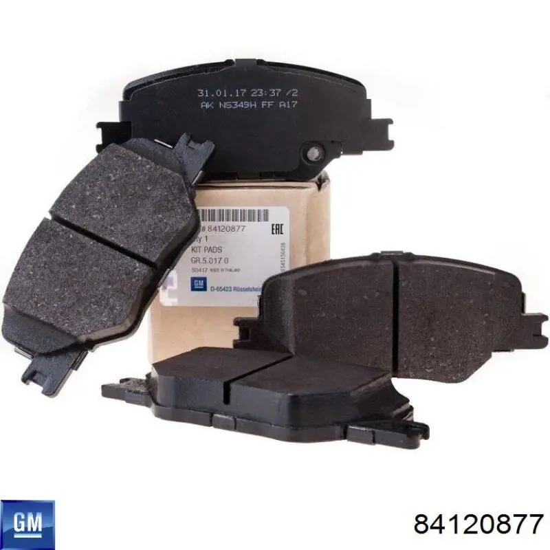 84120877 General Motors Передні гальмівні колодки