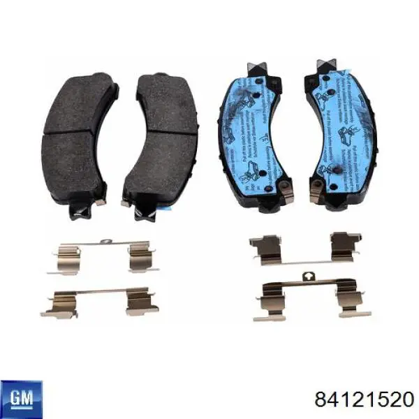 Передні тормозні колодки 84121520 General Motors