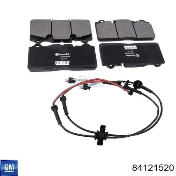 84121520 General Motors Передні гальмівні колодки