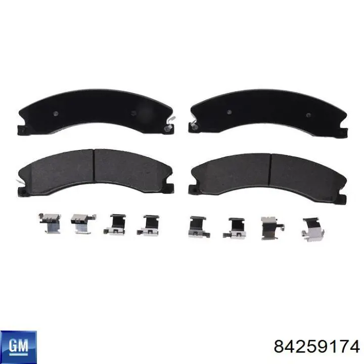 Купити 84259174 General Motors Задні колодки