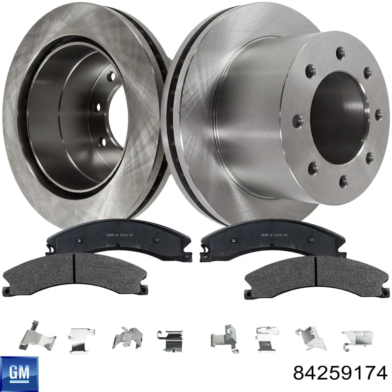 84259174 General Motors Колодки гальмівні задні, дискові