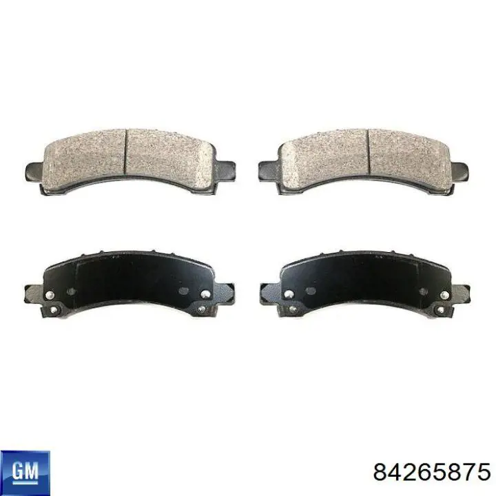 84265875 General Motors Колодки гальмівні задні, дискові
