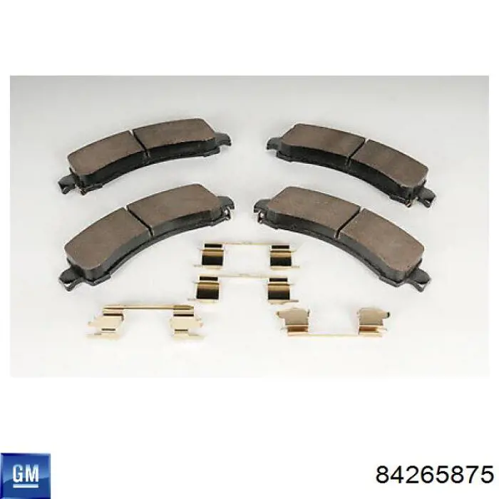 Задні гальмівні колодки General Motors 84265875 ціна, від 59.22 USD