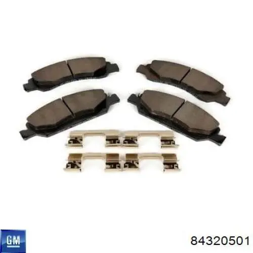 84320501 General Motors Передні гальмівні колодки