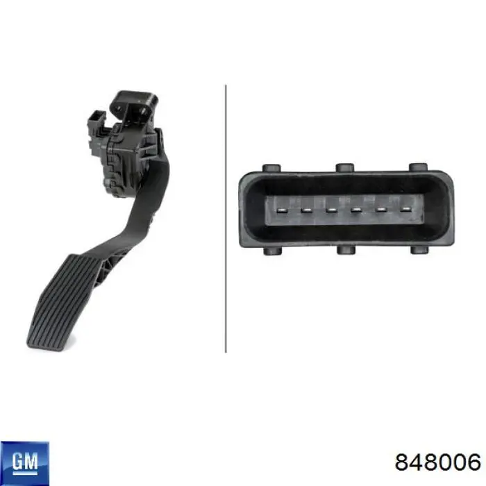 Підаль газу Opel 848006 ціна, від 64.89 USD