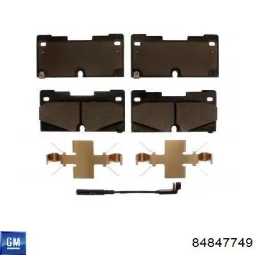 Гальмівні колодки General Motors 84847749 ціна, від 100.03 USD