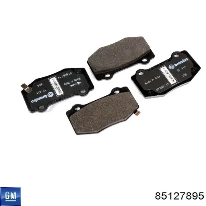 Передні тормозні колодки 85127895 General Motors