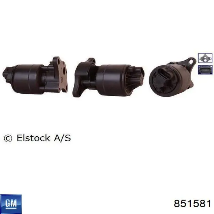 Клапан EGR General Motors 851581 ціна, від 43.34 USD