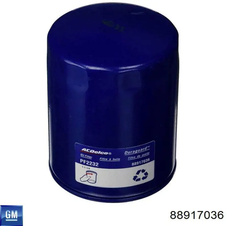 Масляний фільтр двигуна General Motors 88917036 ціна, від 16.48 USD