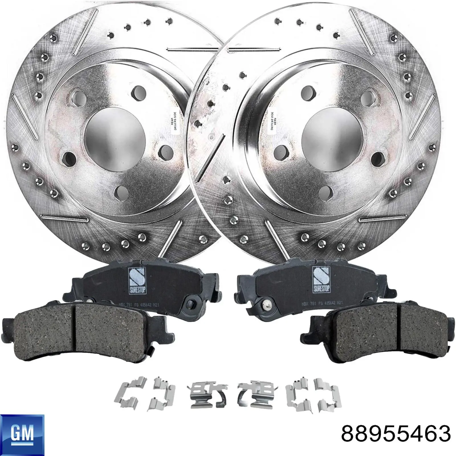 88909672 General Motors Колодки гальмівні задні, дискові