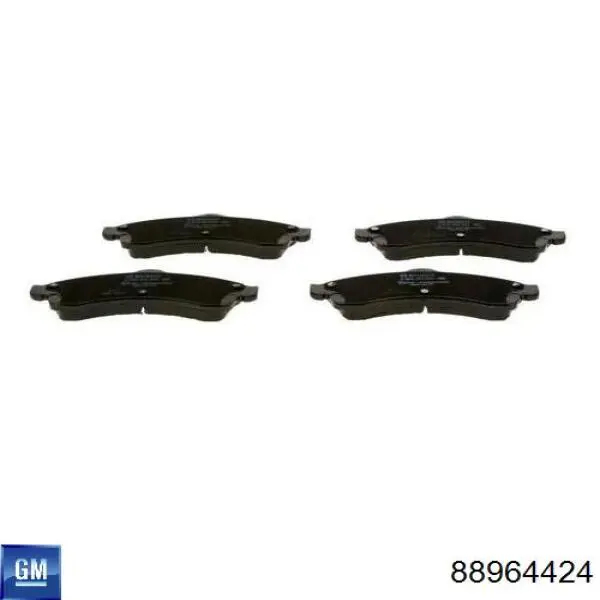 88964424 General Motors Передні гальмівні колодки