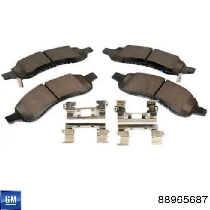 88965687 General Motors Передні гальмівні колодки