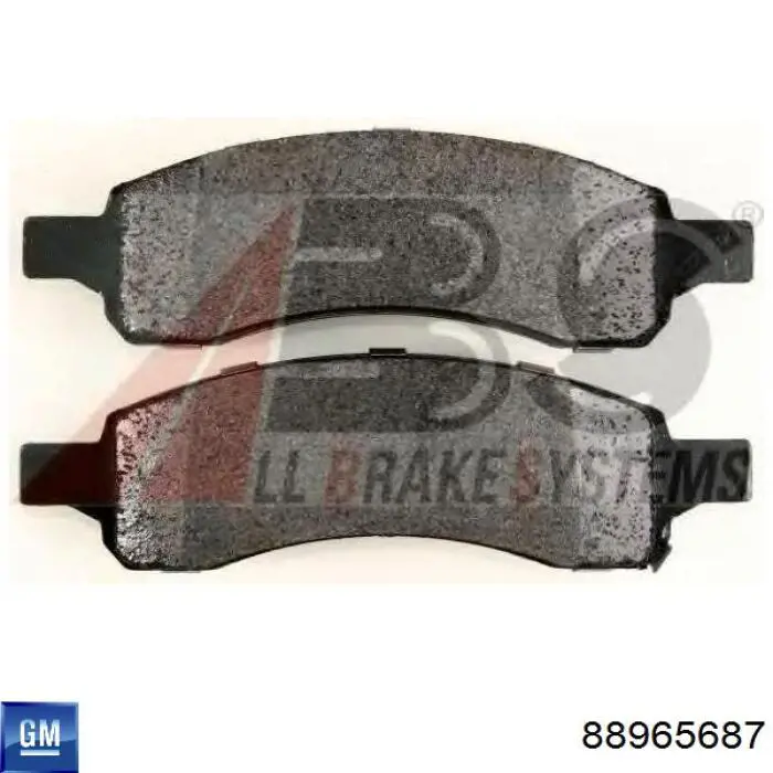 Гальмівні колодки General Motors 88965687 ціна, від 50.13 USD
