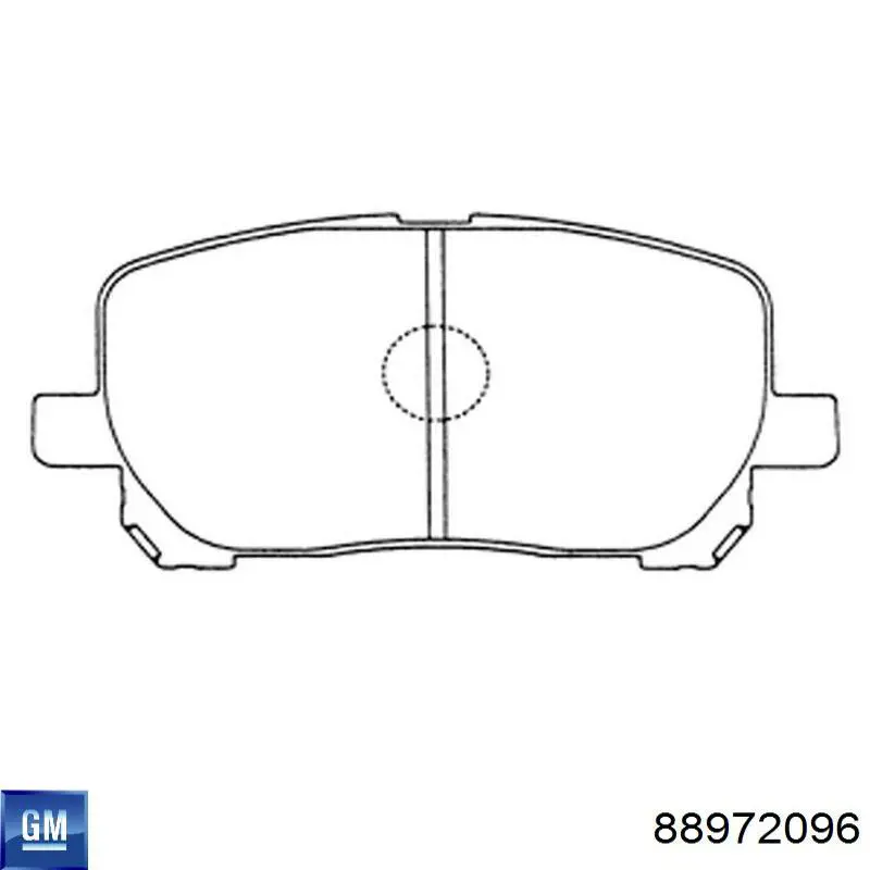 88972096 General Motors Передні гальмівні колодки