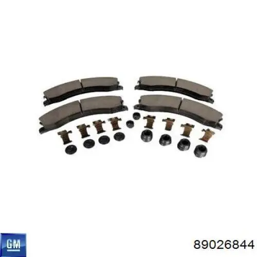 Купити 89026844 General Motors Колодки гальмівні передні, дискові