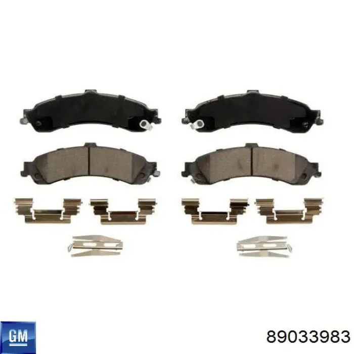 89033983 General Motors Колодки гальмівні задні, дискові