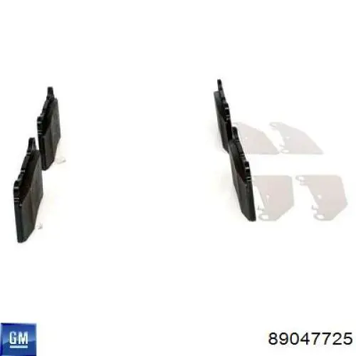 89047725 General Motors Передні гальмівні колодки