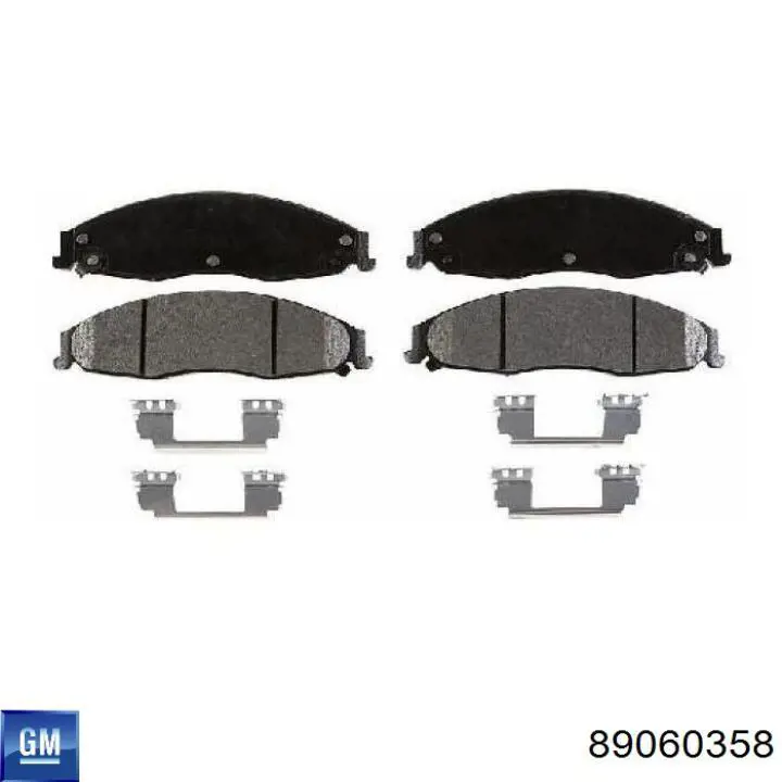 Купити 89060358 General Motors Колодки гальмівні передні, дискові